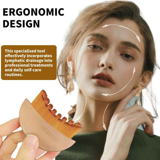 Face Lymphatic Contour Brush for Jawline & Chin