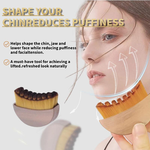 Face Lymphatic Contour Brush for Jawline & Chin