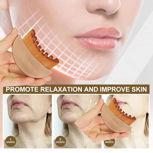 Face Lymphatic Contour Brush for Jawline & Chin